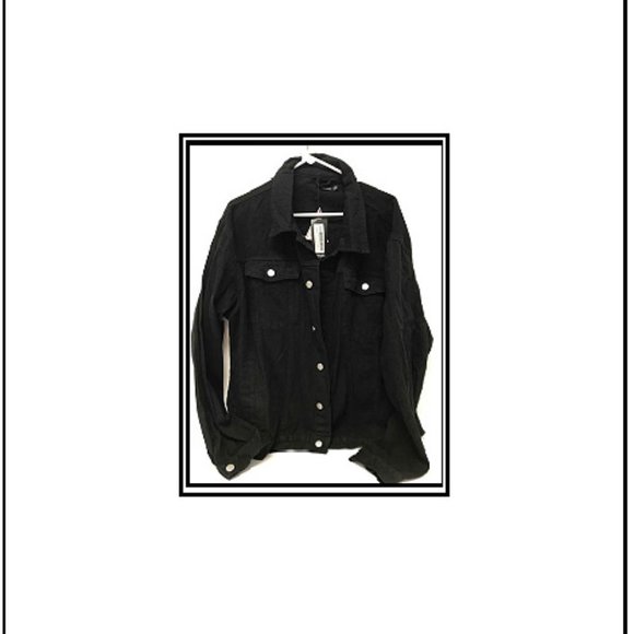 Jackets & Coats New Cotton Black Jeans Jacket Xl Poshmark